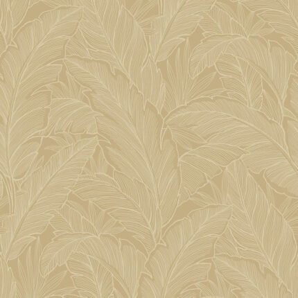 Deco Banana Leaf - Old Gold Deco Collins & Company Wallpaper dc61705