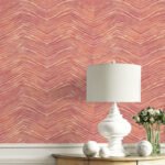 Wood Chevron | Warm Neutrals and Beiges Geometrics Wallpaper for Office, Accent Wall, and Living Room