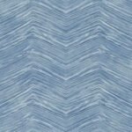 Wood Chevron | Blues Geometrics Wallpaper for Office, Accent Wall, and Powder Room