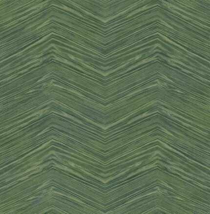 Wood Chevron | Greens Geometrics Wallpaper for Office, Accent Wall, and Hallway