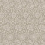 Tonal Floral Trail - Taupe | Warm Neutrals and Beiges Florals, Botanicals and Tropicals Wallpaper for Half Bath, Powder Room, and Accent Wall