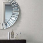 Branching Out - Cotton | Whites and Off Whites Trees and Leaves Wallpaper for Hallway, Dining Room, and Kitchen