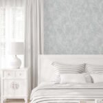 Flanders - Winter White | Blues Textures Wallpaper for Office, Kitchen, and Accent Wall