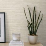 Rina - Worldly Gray | Warm Neutrals and Beiges Textures Wallpaper for Powder Room, Half Bath, and Accent Wall