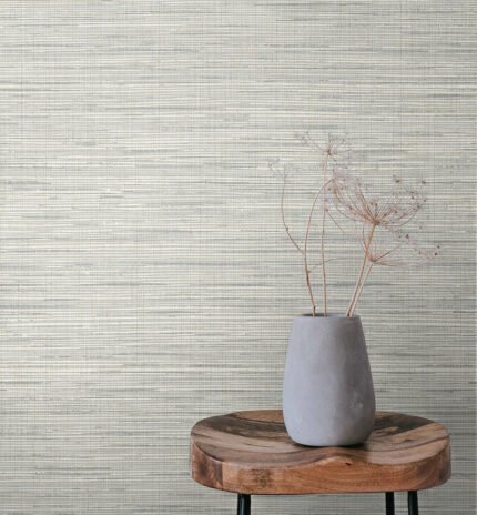 Mei - Organic Gray | Grays Textures Wallpaper for Office, Entryway, and Living Room