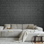 Naomi - Onyx Loon | Blacks Textures Wallpaper for Powder Room, Nursery, and Living Room