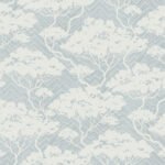 Nara - Mountain Mist | Blues Asian and Chinoiseries Wallpaper for Dining Room, Hallway, and Office