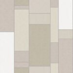 De Stijl Geometric - Soft Sage and Metallic Silver | Greens Geometrics Wallpaper for Office, Accent Wall, and Living Room