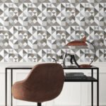Lozenge Geometric - Silver & Antique Silver