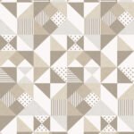 Lozenge Geometric - Latte & Dorian Grey