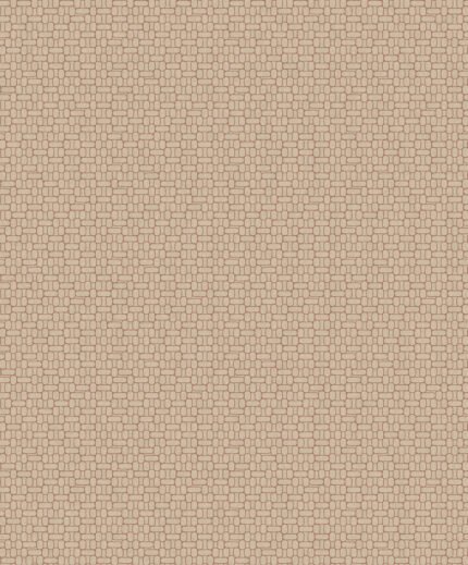 Capsule Geometric - Ivory and Terra Cotta | Reds Geometrics Wallpaper for Office, Accent Wall, and Living Room