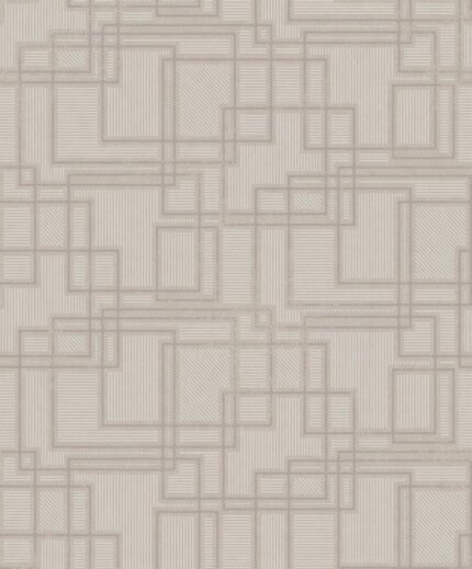 Bauhaus Cityscape - Laurent Grey | Grays Geometrics Wallpaper for Office, Accent Wall, and Half Bath