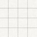 Linen Check - Alabaster and Wrought Iron | Whites and Off Whites Plaids, Checks and Stripes Wallpaper for Kitchen, Office, and Powder Room