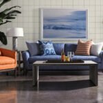 Linen Check - Alabaster and Air Force Blue | Blues Plaids, Checks and Stripes Wallpaper for Hallway, Nursery, and Bedroom