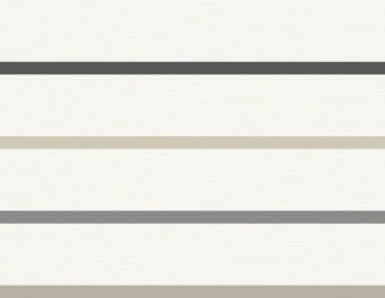 Crew Stripe - Ivory, Wrought Iron, and Sand Dollar | Grays Plaids, Checks and Stripes Wallpaper for Powder Room, Entryway, and Bedroom