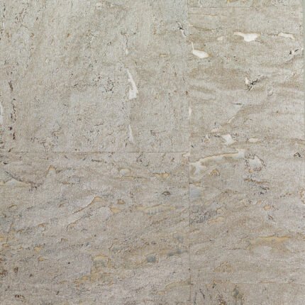 Cork - Metallic Silver and Cove Gray | Silvers and Pewters Textures Wallpaper for Kitchen, Living Room, and Entryway