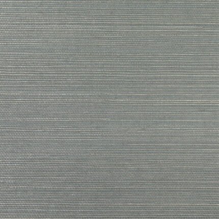 Sisal - Metallic Silver and Bluestone | Blues Textures Wallpaper for Half Bath, Hallway, and Accent Wall