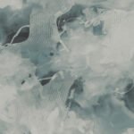 Notch Trowel Abstract - Sea Green and Pearl | Greens Abstracts Wallpaper for Bedroom, Entryway, and Dining Room