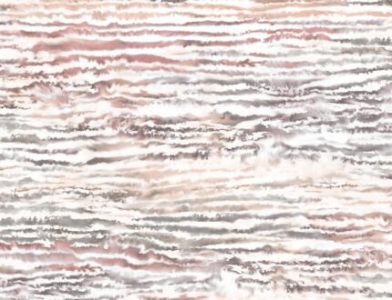 Watercolor Waves - Smoked Peach | Pinks Abstracts Wallpaper for Entryway, Half Bath, and Kitchen