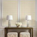 Wool Weave - Metallic Gold and Cream | Golds Textures Wallpaper for Entryway, Living Room, and Half Bath