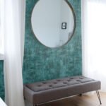 Rustic Stucco Faux - Emerald | Greens Textures Wallpaper for Dining Room, Office, and Nursery