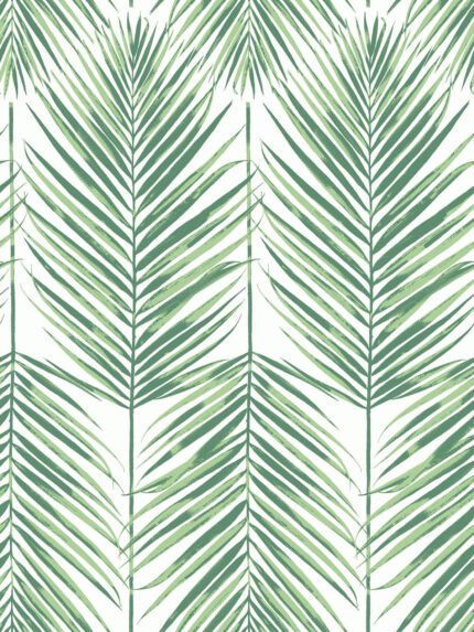 Paradise Palm - Greenery | Greens Florals, Botanicals and Tropicals Wallpaper for Nursery, Dining Room, and Living Room