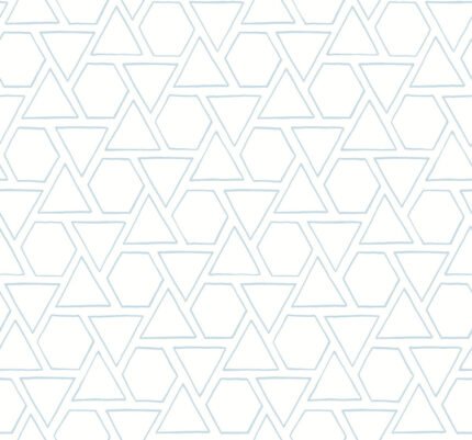 Sun Shapes - Blue Oasis | Blues Geometrics Wallpaper for Office, Accent Wall, and Powder Room