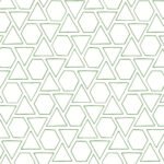 Sun Shapes - Greenery | Greens Geometrics Wallpaper for Office, Accent Wall, and Half Bath