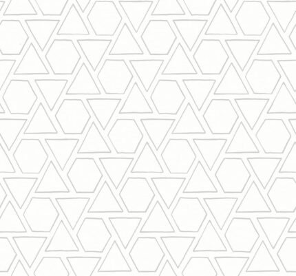 Sun Shapes - Daydream Gray | Grays Geometrics Wallpaper for Office, Accent Wall, and Nursery