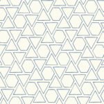 Sun Shapes - Coastal Blue | Blues Geometrics Wallpaper for Office, Accent Wall, and Half Bath