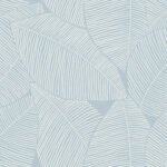 Summer Magnolia - Blue Oasis | Blues Trees and Leaves Wallpaper for Kitchen, Half Bath, and Accent Wall