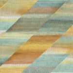Rainbow Diagonals - Burnt Orange, Dandelion, and Seafoam