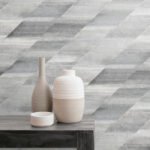 Rainbow Diagonals - Cinder Gray and Slate