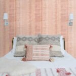 Tikki Natural Ombre - Pink Sunset | Pinks Abstracts Wallpaper for Powder Room, Kitchen, and Living Room