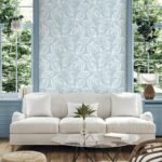Beckett - Baby Blue | Blues Trees and Leaves Wallpaper for Dining Room, Nursery, and Half Bath
