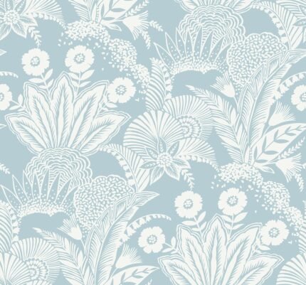 Suvi - Sky Blue Summer House Seabrook Designs Wallpaper sc20112