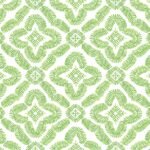 Talia - Kiwi Green | Greens Medallions Wallpaper for Dining Room, Office, and Powder Room