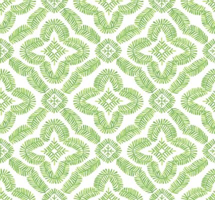 Talia - Kiwi Green | Greens Medallions Wallpaper for Dining Room, Office, and Powder Room