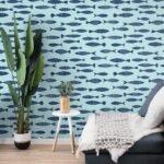 Bay - Bhama Bay | Blues Nautical Wallpaper for Powder Room, Half Bath, and Accent Wall