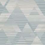 Lagom Triangles - Metallic Smoke | Grays Geometrics Wallpaper for Office, Accent Wall, and Powder Room