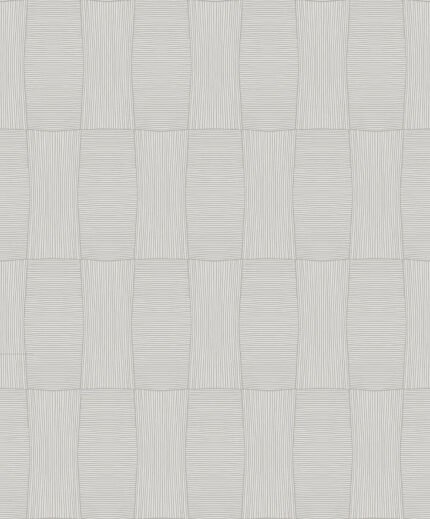 Lagom Abstract Large Weave - Metallic Repose | Silvers and Pewters Abstracts Wallpaper for Bedroom, Kitchen, and Nursery