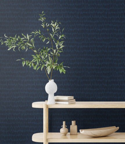 Brushwork - Ocean | Navys Abstracts Wallpaper for Hallway, Nursery, and Living Room