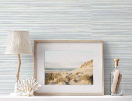 Etten Calm Seas - Pearl Bay | Blues Textures Wallpaper for Dining Room, Accent Wall, and Half Bath