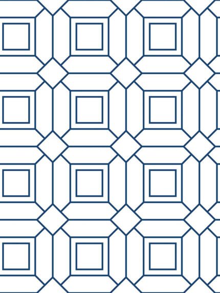 Locked In | Navys Geometrics Wallpaper for Office, Accent Wall, and Kitchen