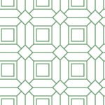 Locked In | Greens Geometrics Wallpaper for Office, Accent Wall, and Bedroom