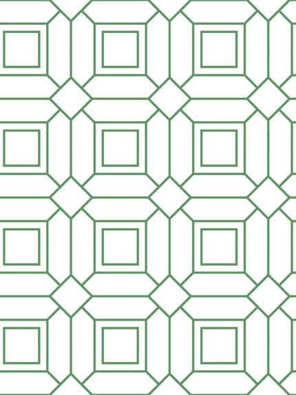 Locked In | Greens Geometrics Wallpaper for Office, Accent Wall, and Bedroom
