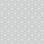 NYC | Grays Geometrics Wallpaper for Office, Accent Wall, and Half Bath