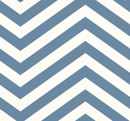 Jamaica Chevron - Teal and White | Blues Geometrics Wallpaper for Office, Accent Wall, and Living Room