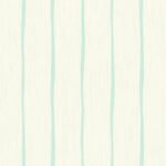 Aruba Stripe - Turquoise and Off-White | Aquas and Teals Plaids, Checks and Stripes Wallpaper for Accent Wall, Kitchen, and Dining Room