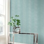 Chevy Hemp 27 - Gingko | Blues Textures Wallpaper for Nursery, Half Bath, and Dining Room